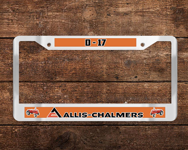 Allis-Chalmers D-17 Tractor Chrome License Plate Frame