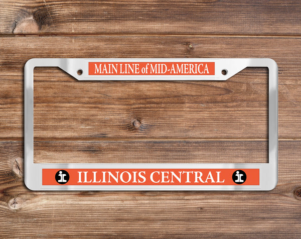 Illinois Central (IC) - Chrome License Plate Frame
