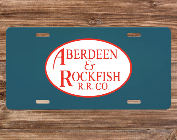 Aberdeen & Rockfish RR License Plate