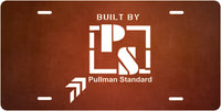 Pullman Freight Car Builders Logo License Plate
