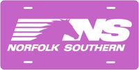 Norfolk Southern Horse Mane (Pink) License Plate