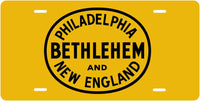 Philadelphia, Bethlehem & New England (PB&NE) License Plate