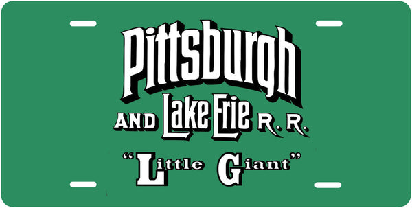 Pittsburgh & Lake Erie RR License Plate