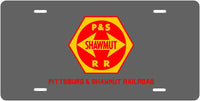 Pittsburg & Shawmut RR License Plate