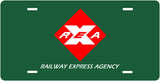 REA Railway Express Agency License Plate