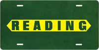 Reading Boxcar Logo License Plate