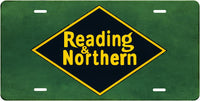 Reading & Northern License Plate