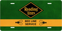 Reading Lines - Bee Line Service - License Plate