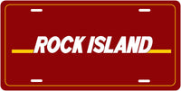 Rock Island License Plate(s)
