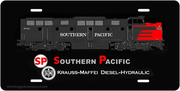 Southern Pacific Diesel License Plate