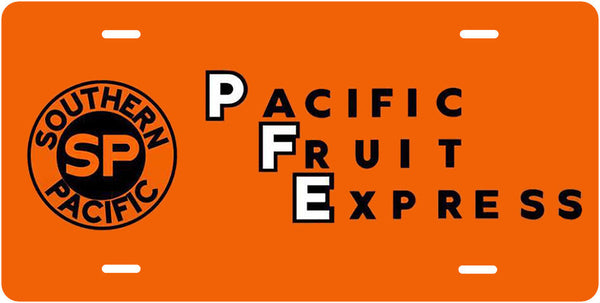 Southern Pacific (SP) Pacific Fruit Express License Plate