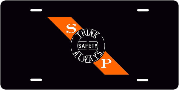 Southern Pacific (SP) Safety Slogan License Plate