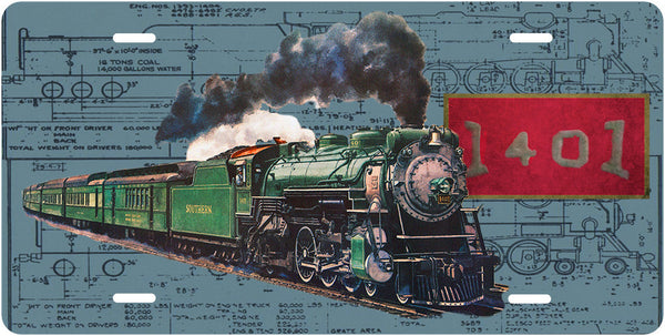 Southern Railway (SOU) No.1401 Blueprint License Plate