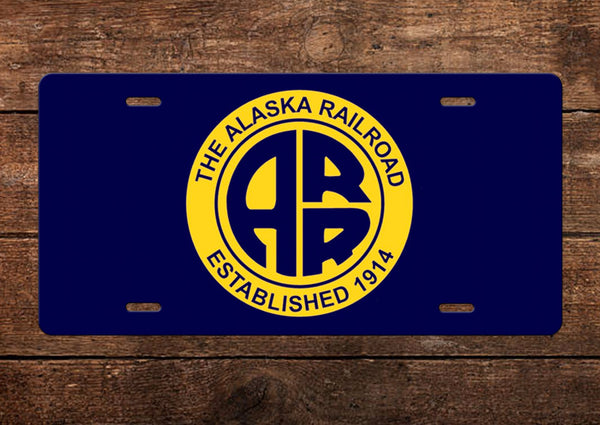 Alaska Railroad License Plate