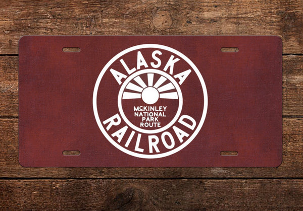 Alaska Railroad Freight License Plate