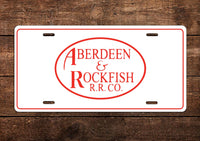 Aberdeen & Rockfish RR Classic License Plate