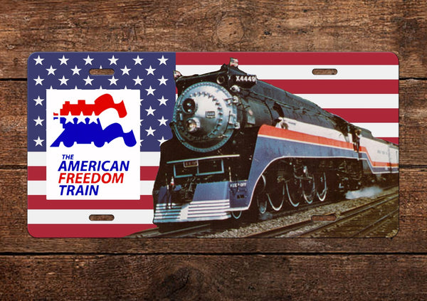 American Freedom Train No. 4449 License Plate