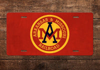 Arkansas & Missouri Railroad License Plate