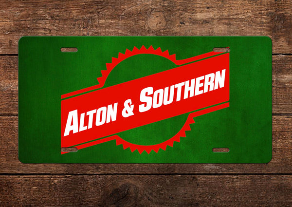 Alton & Southern Railroad License Plate