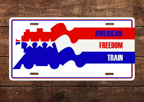 American Freedom Train License Plate
