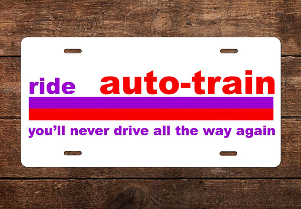 Auto Train License Plate