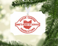 Akron Canton Youngstown Railroad Ornament