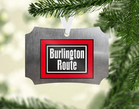 Burlington Route Ornament