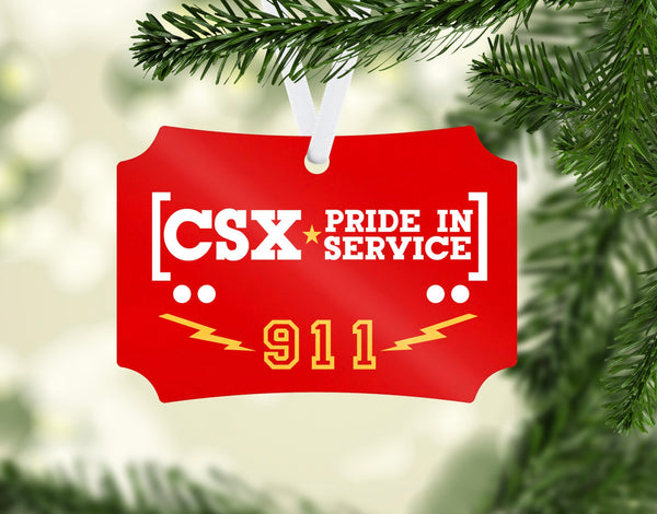 CSX 9-1-1 Pride in Service Ornament