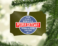 Peoria & Pekin Union RY Ornament