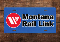 Montana Rail Link License Plate