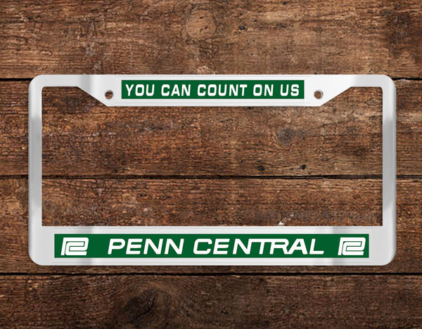 Penn Central (PC) Chrome License Plate Frame