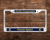 Chessie System (C&O) Purrfect Transportation Chrome License Plate Frame