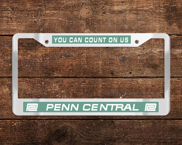 Penn Central (PC) Chrome License Plate Frame