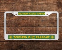 Southern Railway - Southern is My Railroad (SOU) Chrome License Plate Frame
