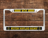 Western Maryland Fast Freight (WM) Chrome License Plate Frame