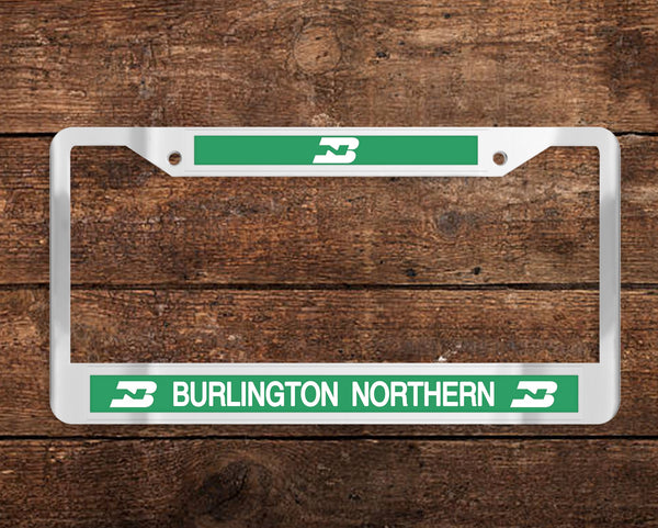 Burlington Northern (BN) Chrome License Plate Frame