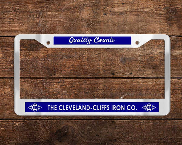 Cleveland-Cliffs Iron Co Chrome License Plate Frame