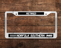 Norfolk Southern (NS) - RETIRED - Chrome License Plate Frame