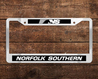 Norfolk Southern (NS) Chrome License Plate Frame