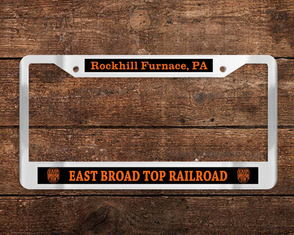 East Broad Top Railroad (EBT) - Rockhill Furnace - Chrome License Plate Frame