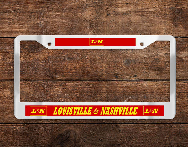 Louisville and Nashville RR (L&N) Chrome License Plate Frame