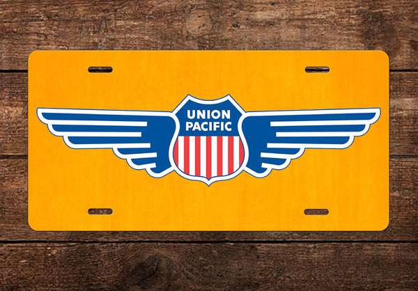 Union Pacific (UP) "Wings" Herald License Plate