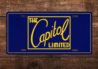 Baltimore & Ohio (B&O) Capitol Limited License Plate