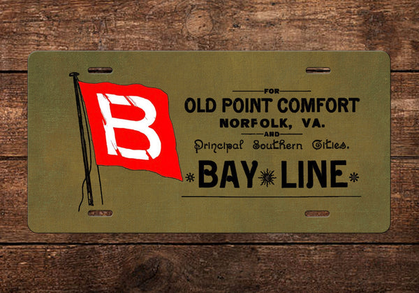 Bay Line License Plate