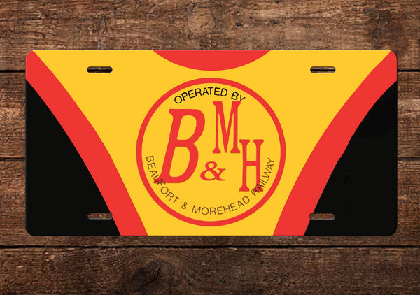 Beaufort & Morehead (B&M) Railroad License Plate
