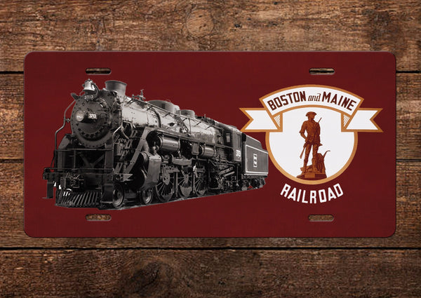 Boston & Maine RR License Plate