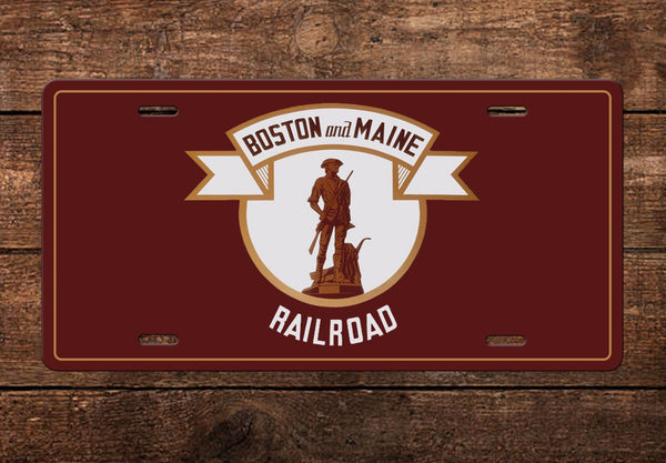 Boston & Maine RR License Plate