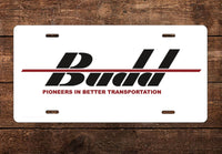 Budd - Pioneers in Better Transportation License Plate