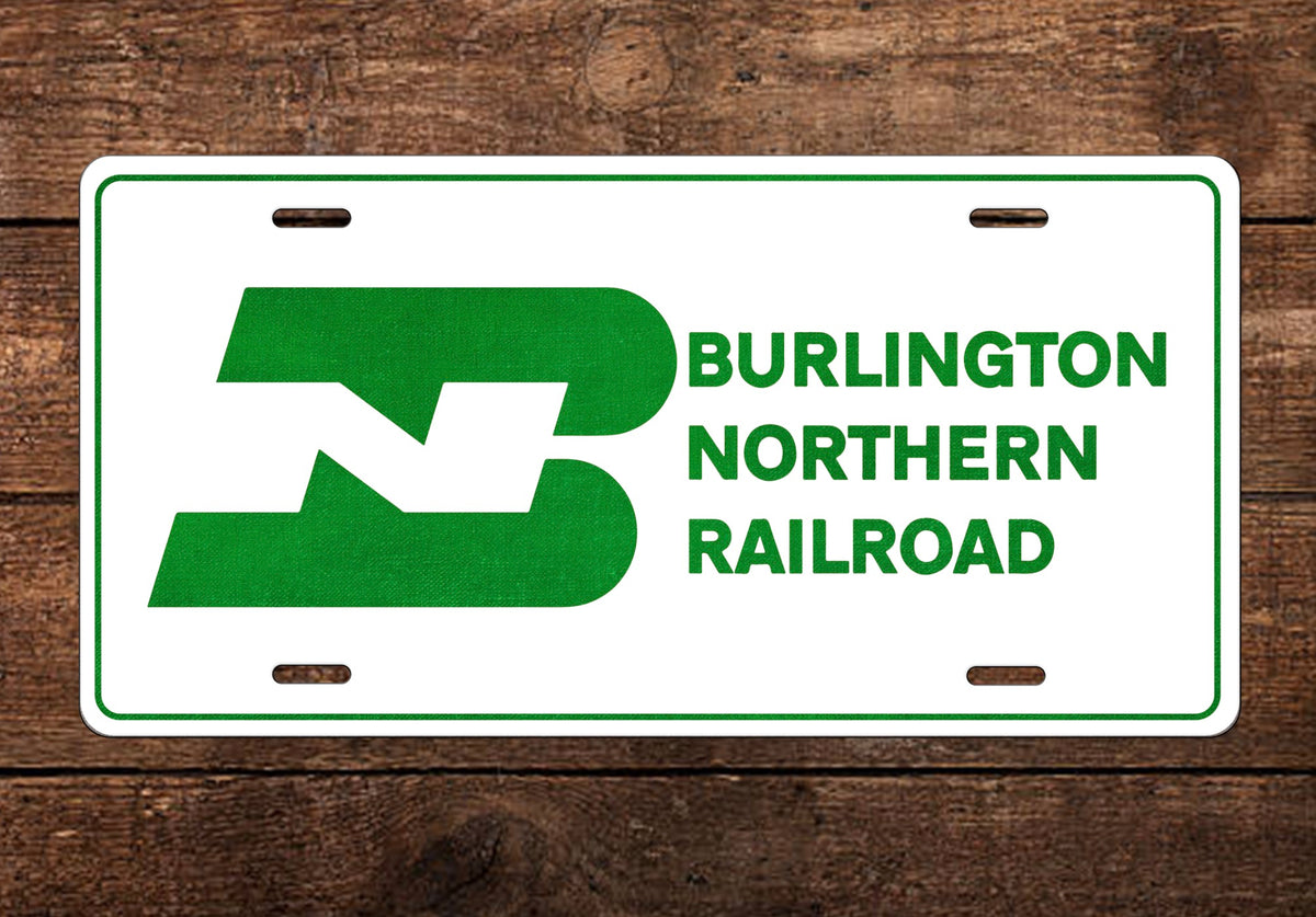 Burlington Northern (BN) Classic License Plate VintageTransCo