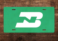 Burlington Northern (BN) Weathered License Plate